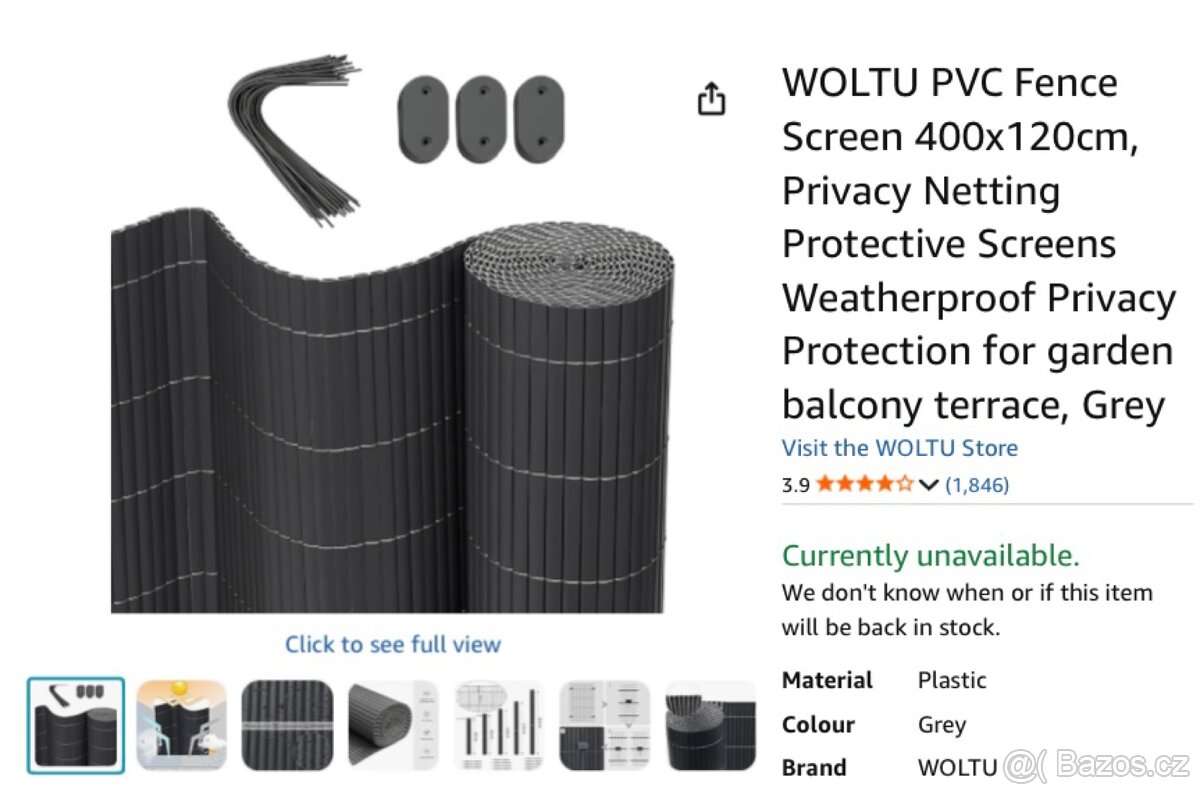 Paravan nebo zástěna na plot/balkon - 7