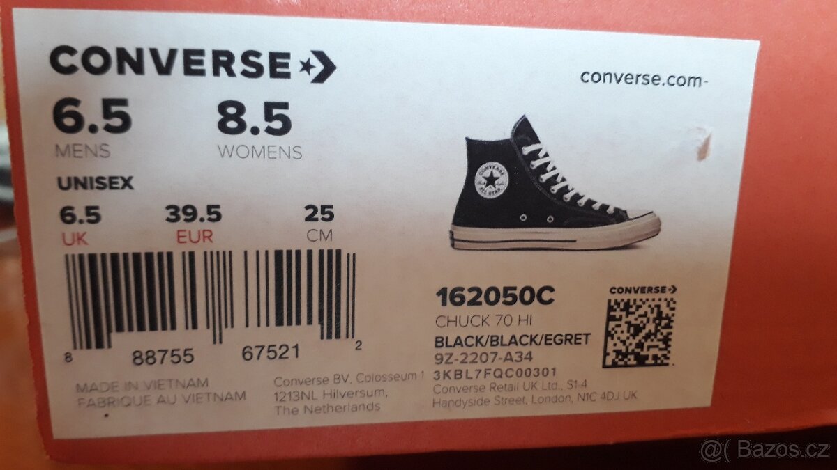 Boty CONVERSE ALL STAR Chuck Taylor 39,5 - 7