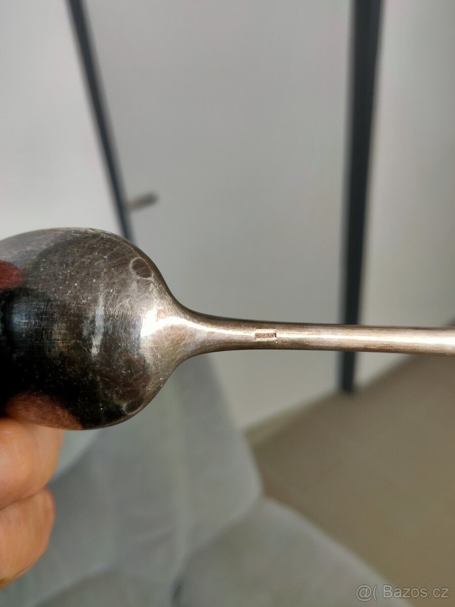 Starožitné lžíce - Alpaka - 7