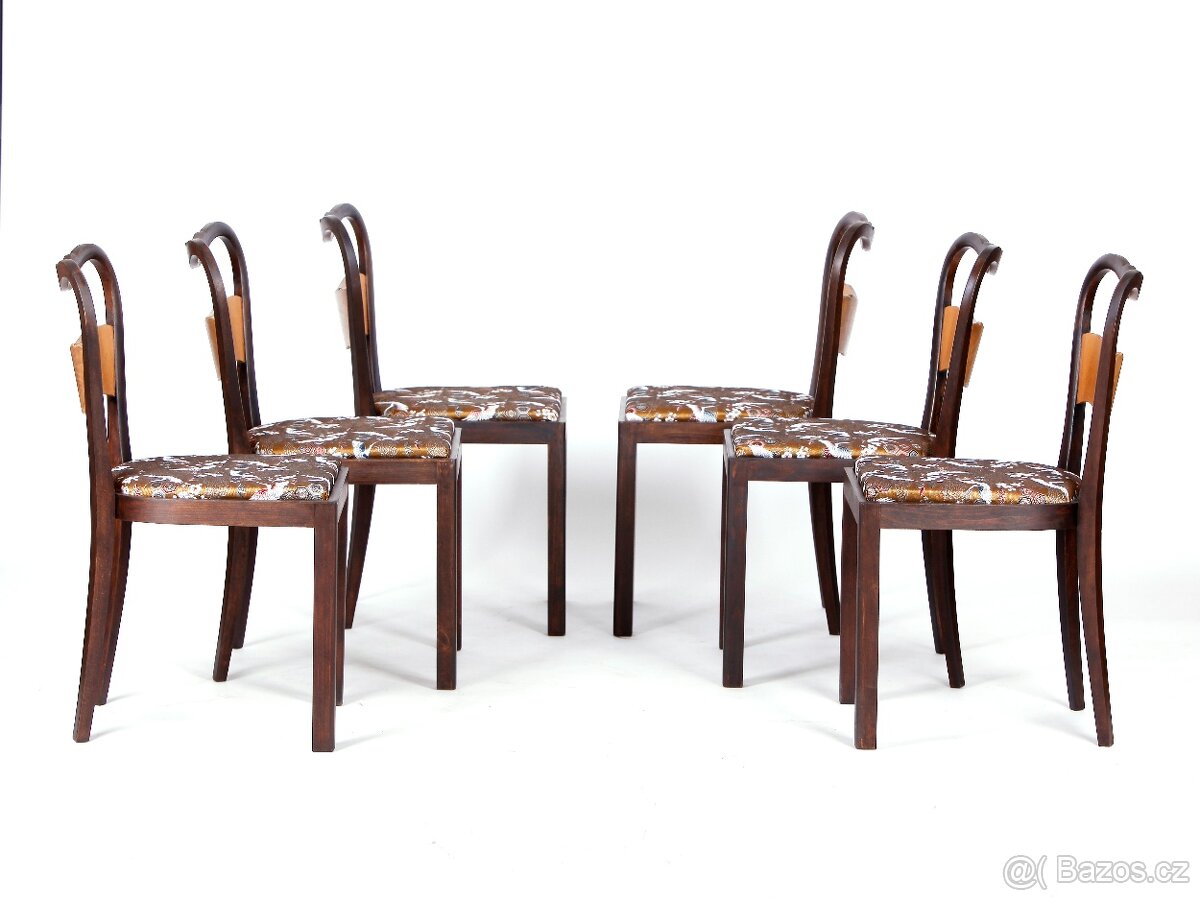 Židle ve stylu ARrt Deco po přečalounění. - 7