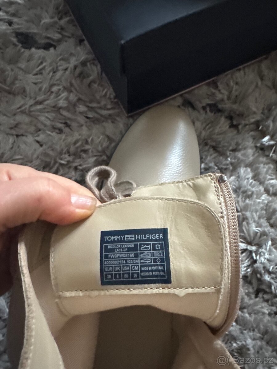 kožené značkové boty Tommy Hilfiger vel 39, nové - 7