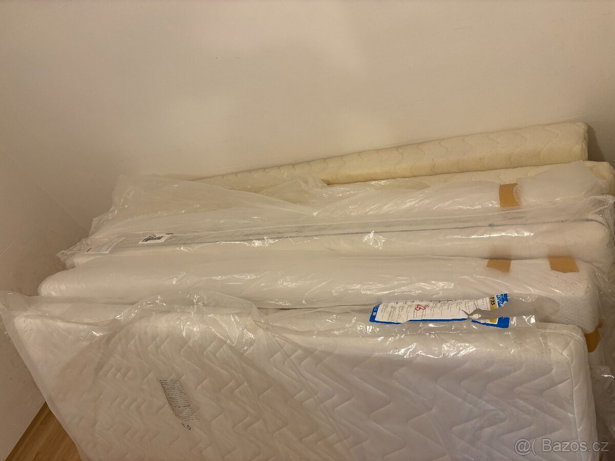 Palanda NOVÁ, patrová kovová postel a matrace - 7