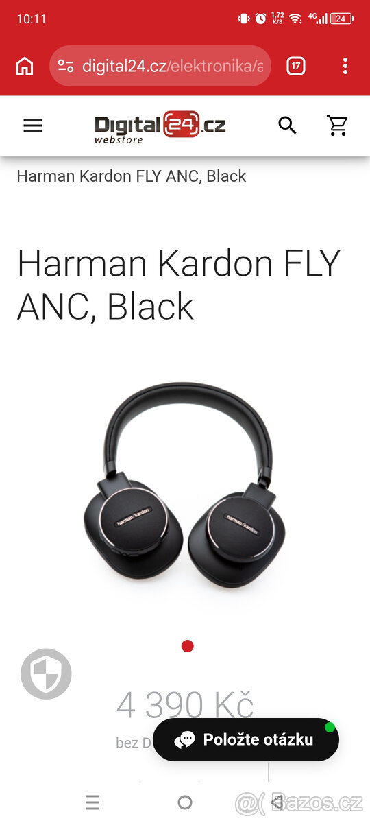 sluchátka. Harman Kardon FLY ANC - 7