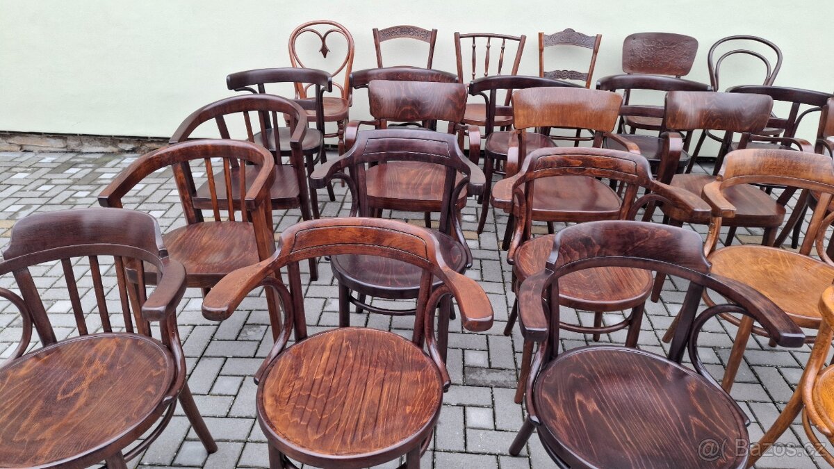 Ohýbaná křesla a židle - THONET, MUNDUS, KOHN - 7