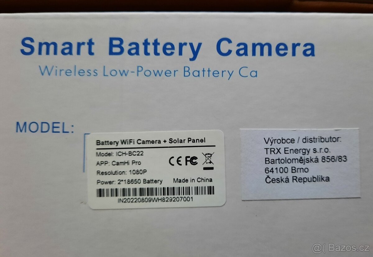 IP kamera Innotronik 2.0Mpix, wi-fi, solární panel - 7