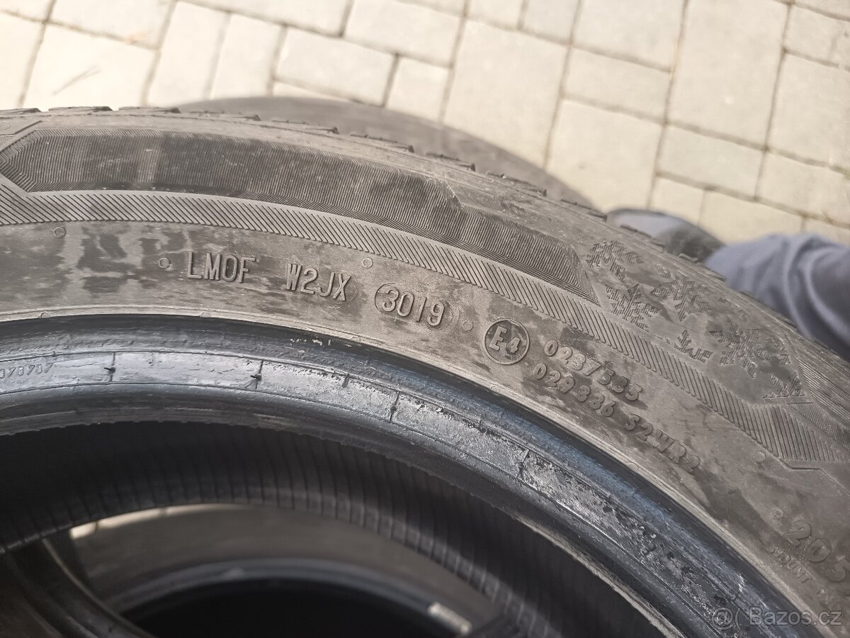 Prodám zimní pneu 16"205/55 Polaris 5 Barum - 7