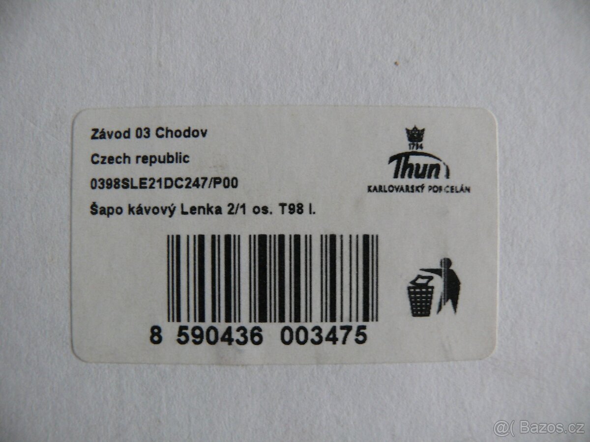 Růžový porcelán H&C – Šálek a podšálek - 7