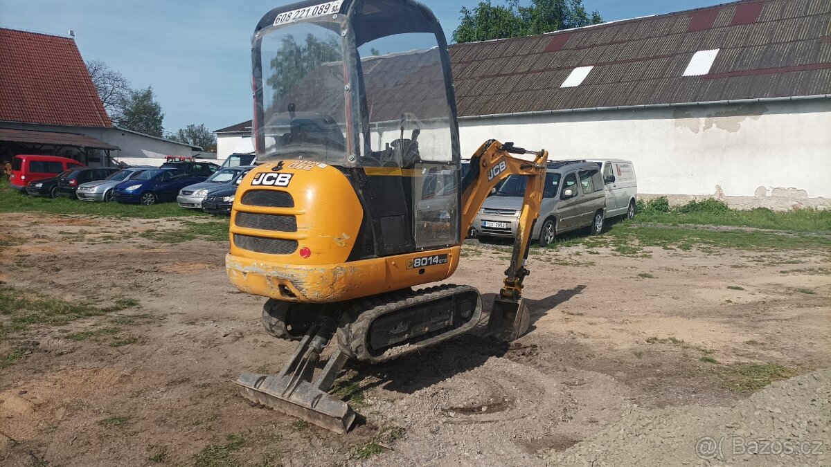 Minibagr JCB 8014 r.v.2016 3x lžíce celk. hmotnost 1481kg - 7