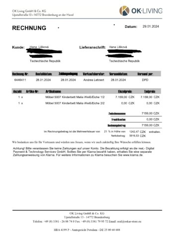 Dětská postýlka Malia bílá - 7