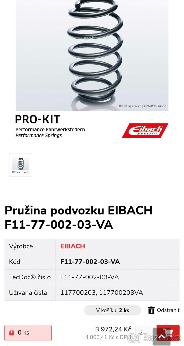 Pružiny Eibach Subaru Impreza GD/GG - 7