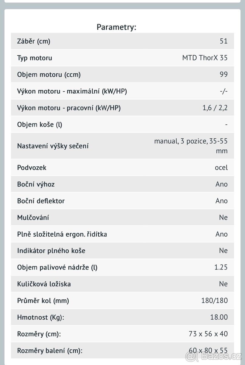 Benzínová sekačka - 7