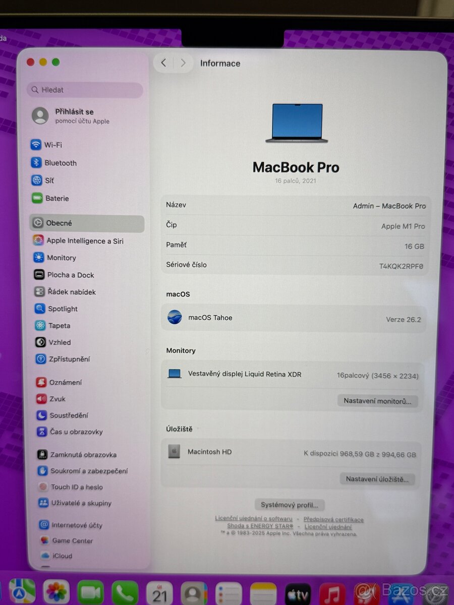 MacBook PRO 16” M1 PRO 16/1 - 7