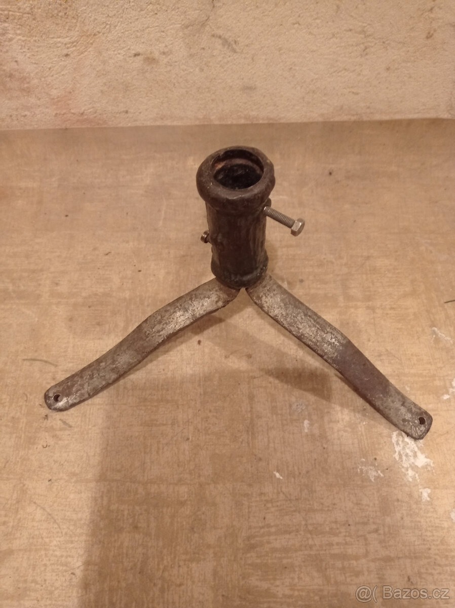 Vánoce - retro stojánek, sobí bačkory, vánoční dekorace - 7