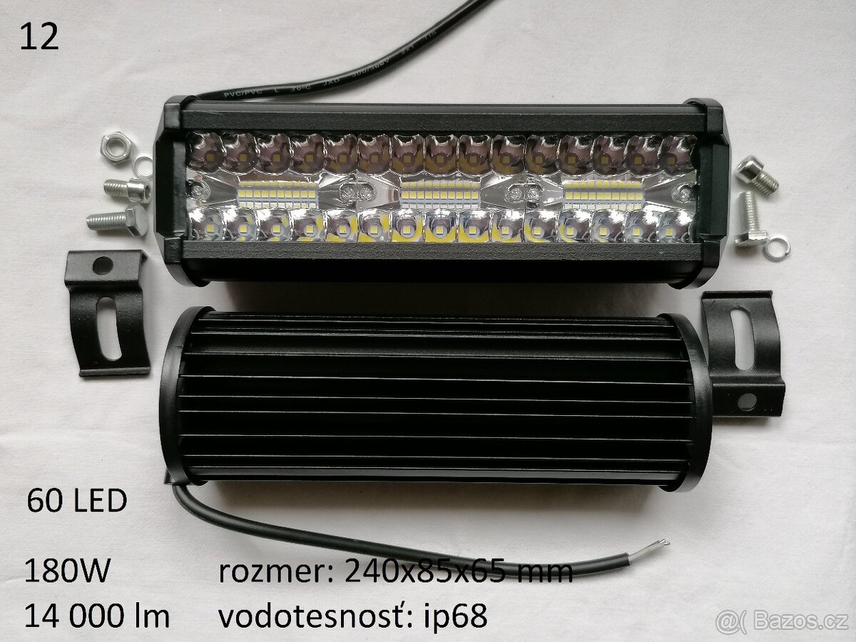 Prodám led diodové couvací pracovní světla rampa, combo - 7