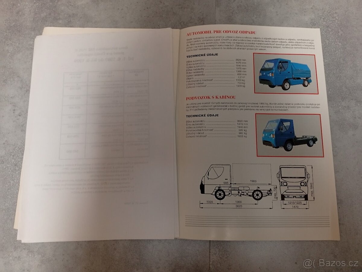 TAZ Microcar - prospekt - ceníky TAZ 1500 - 7