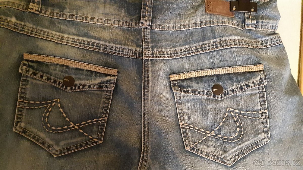 Tenké džíny nenošené 42/L/32Cecil - 7