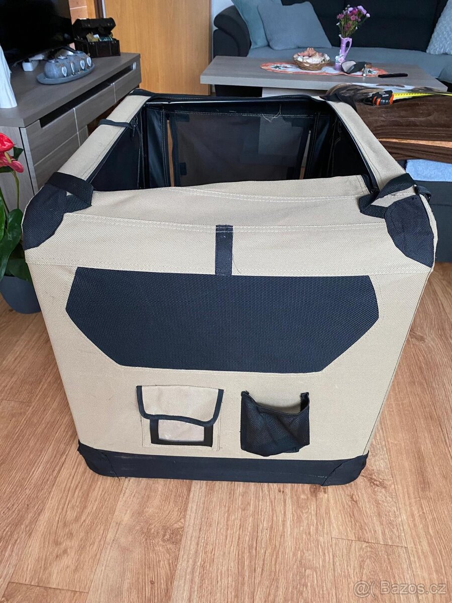 Prevozni skládací box na střední psy Amazon basic 90x60x60cm - 7