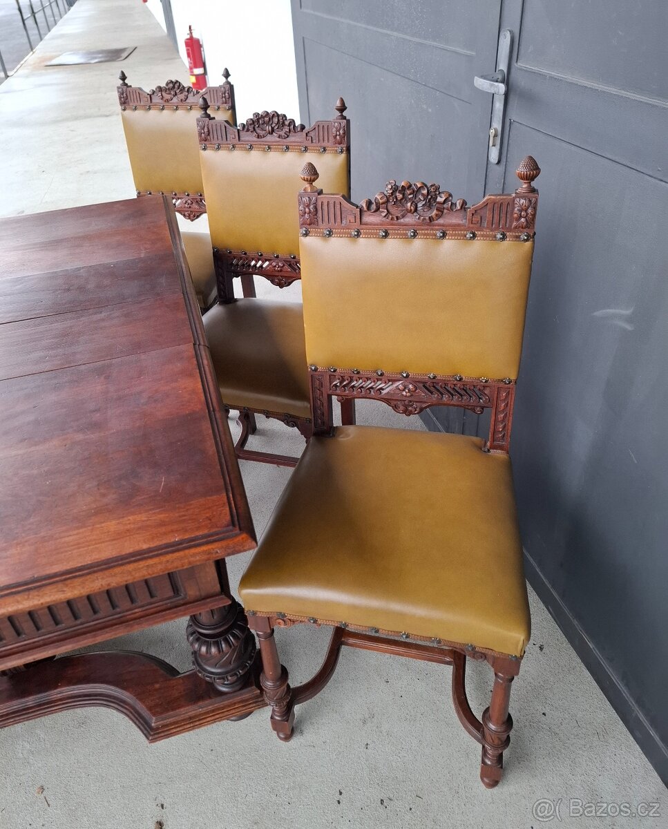 Starožitná jídelní souprava Francie 1870-1890 - 7