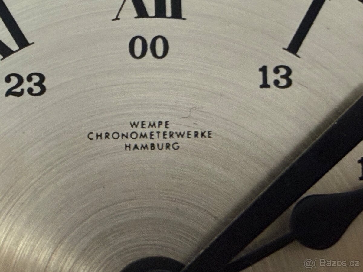 Mosazné lodní hodiny Wempe mechanické námořní bití - 7