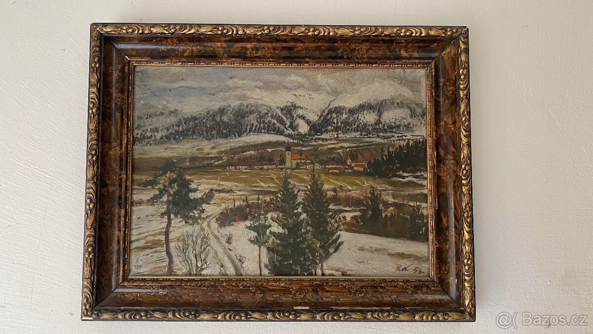 Starý malovaný obraz - 7