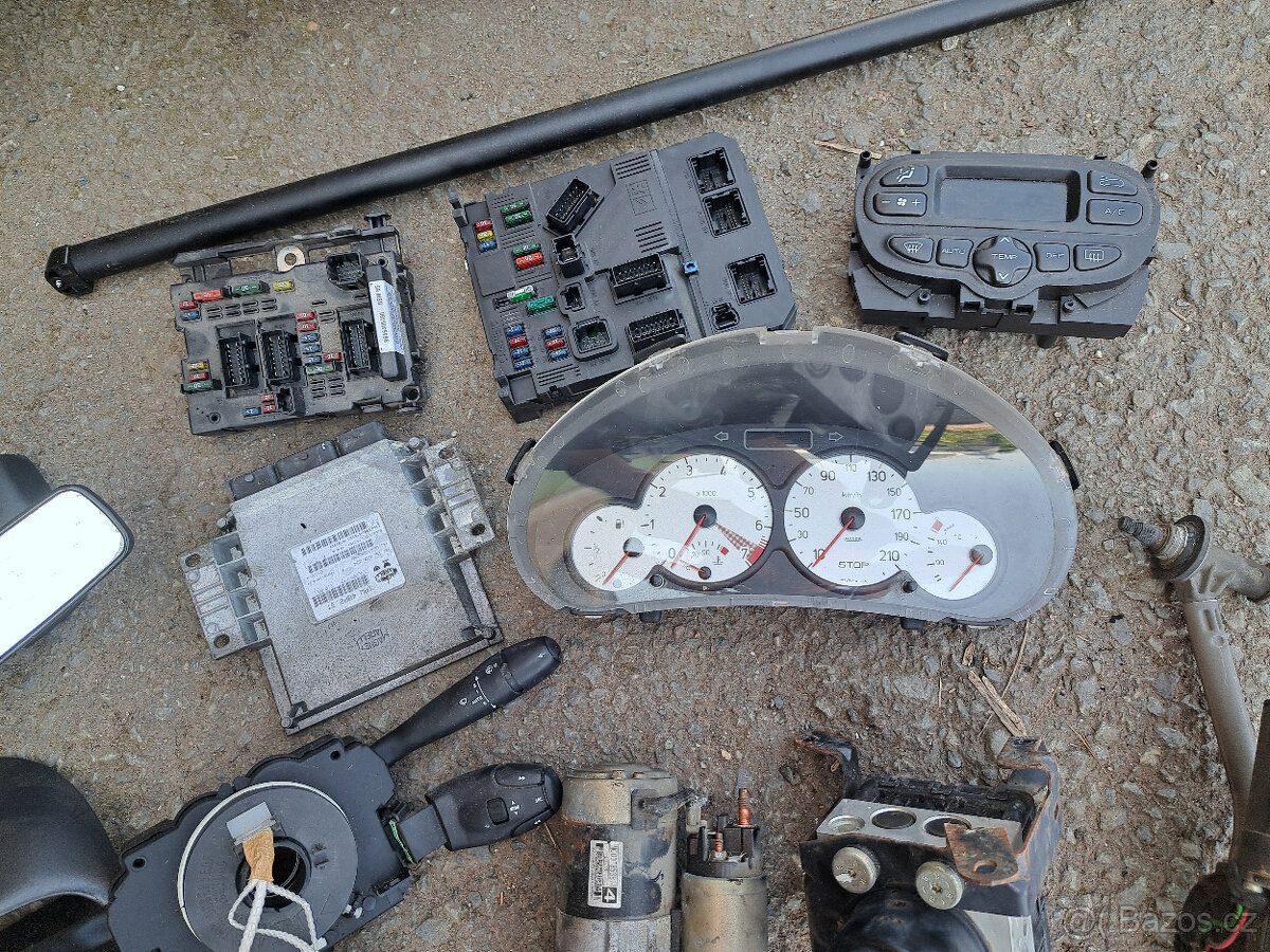 náhradní díly Peugeot 206 cc 2,0i - 100kw + 1,4i 55kw - 7