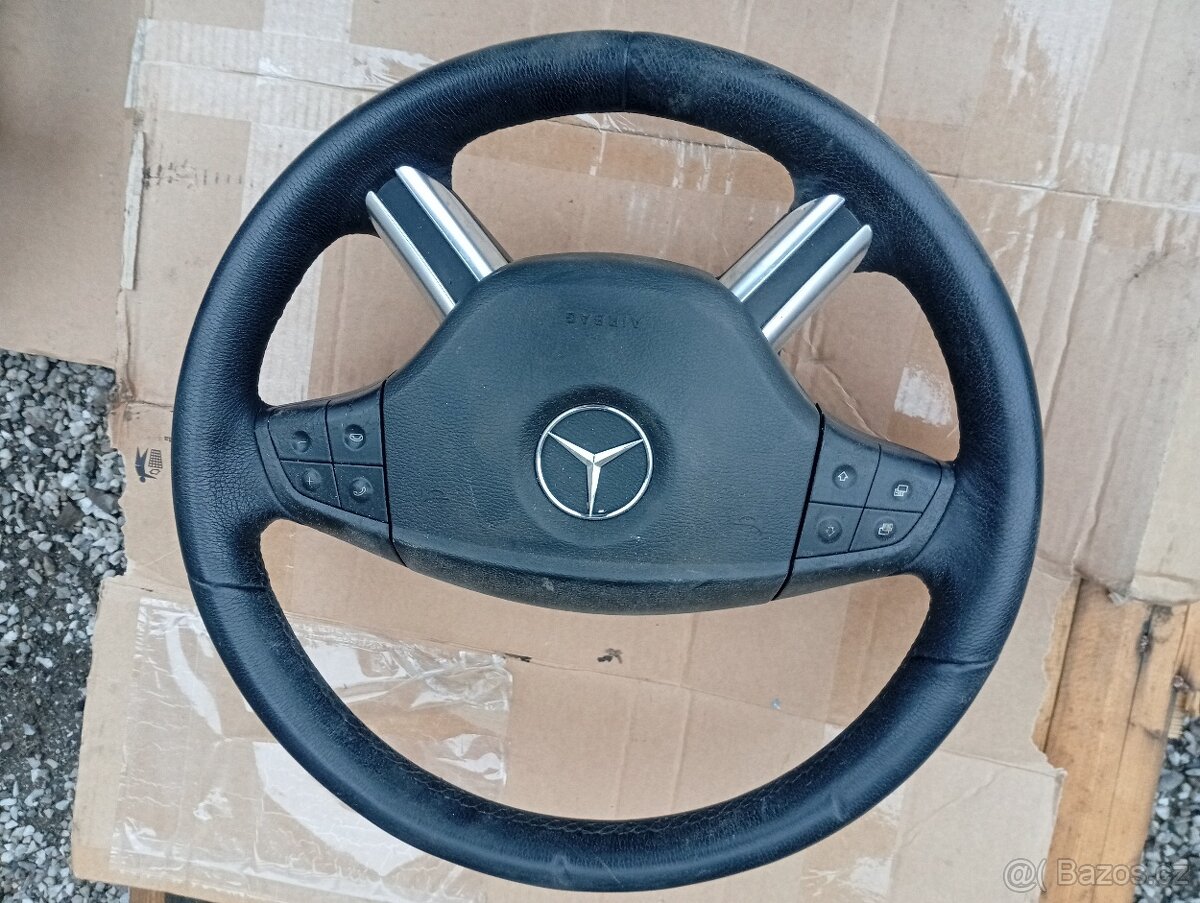 MERCEDES BENZ ML W164 RV 2005-2009 VOLANT KOŽENÝ PĚKNÝ - 7