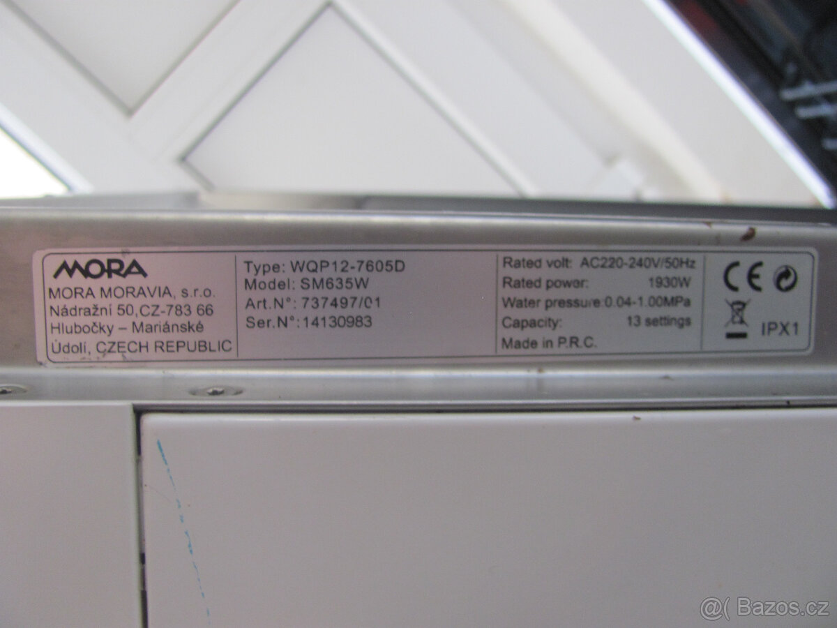 MYČKA NÁDOBÍ MORA - 13SAD - A+++ - 13AD - 7