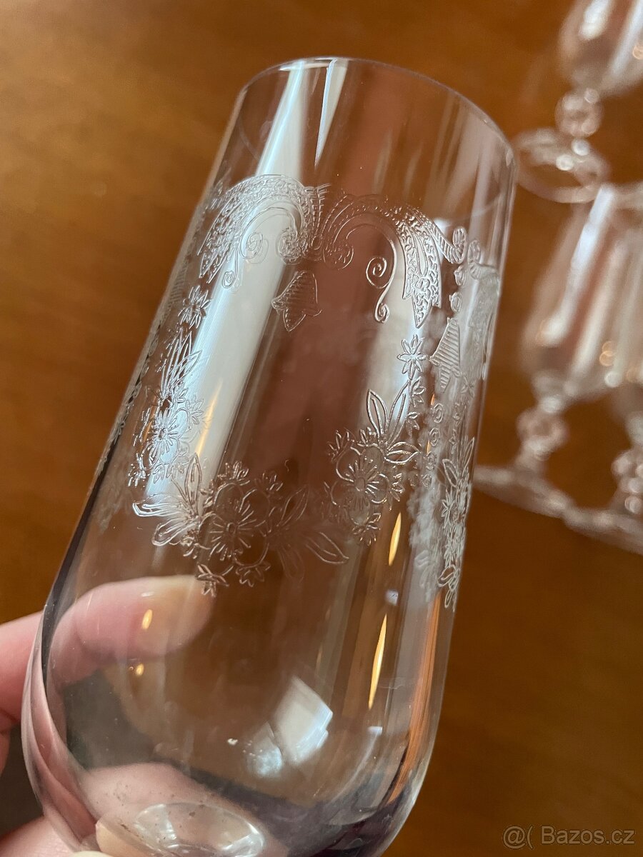 Broušené skleničky 6 kusů - 7