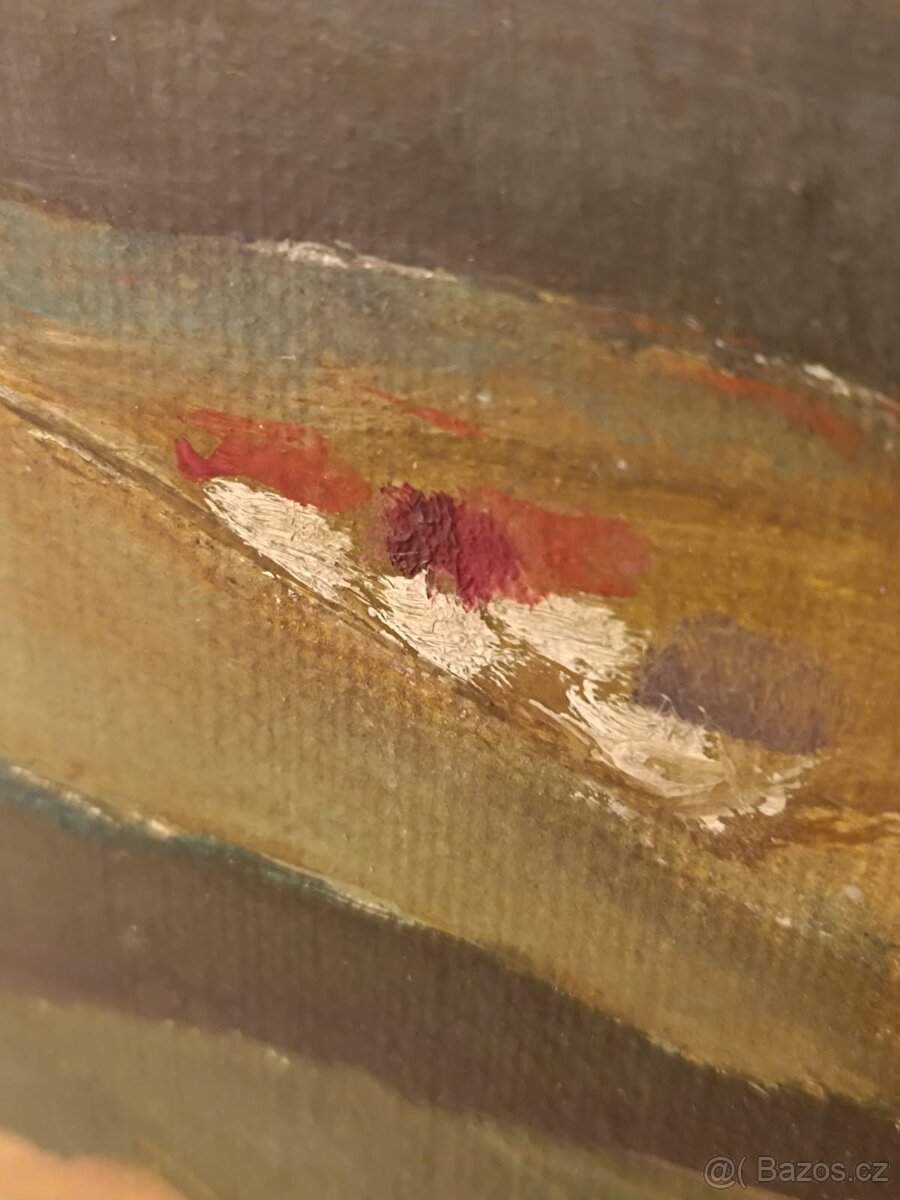 Obraz Rakovník, Karel Kronych, olej plátno 36x48 - 7