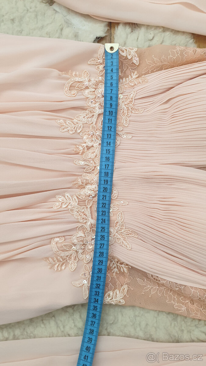 Forever Unique večerní šaty s vlečkou, 38 (M) - 7