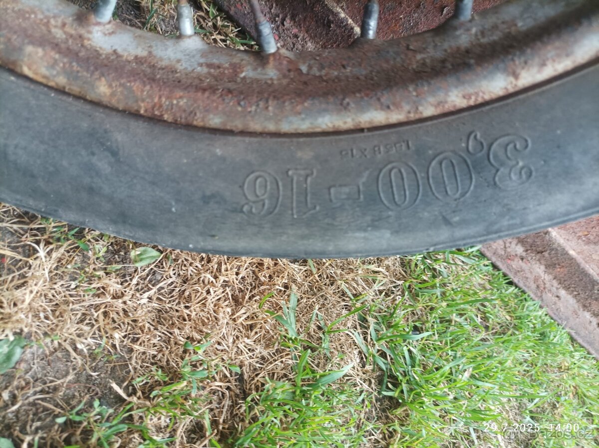 Prodám - výfuk a kolo na moto. - 7