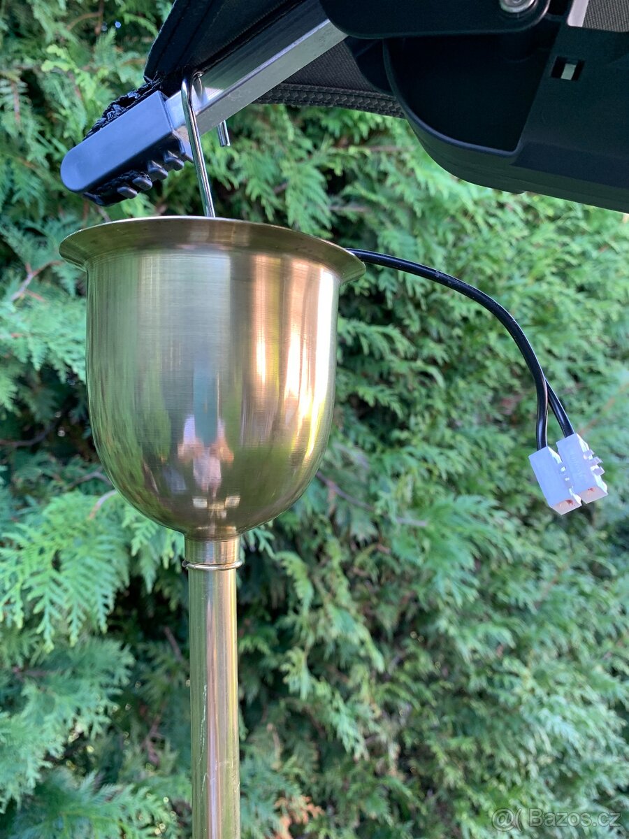 Dlouhý mosazný lustr - 7