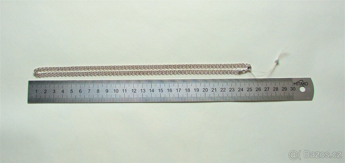 Stříbrný řetízek Bismark 50cm 11.53g ryzosti 925 DopZDARMA - 7