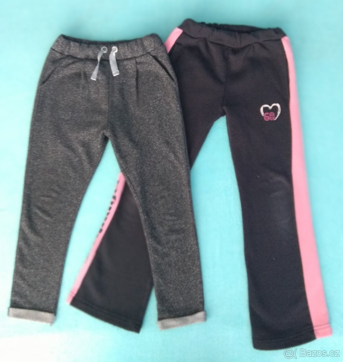 Dívčí kalhoty a tepláky pro 5-7 leté, vel.122 - 7