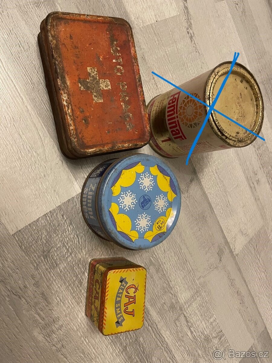 Staré kovové krabičky - 7