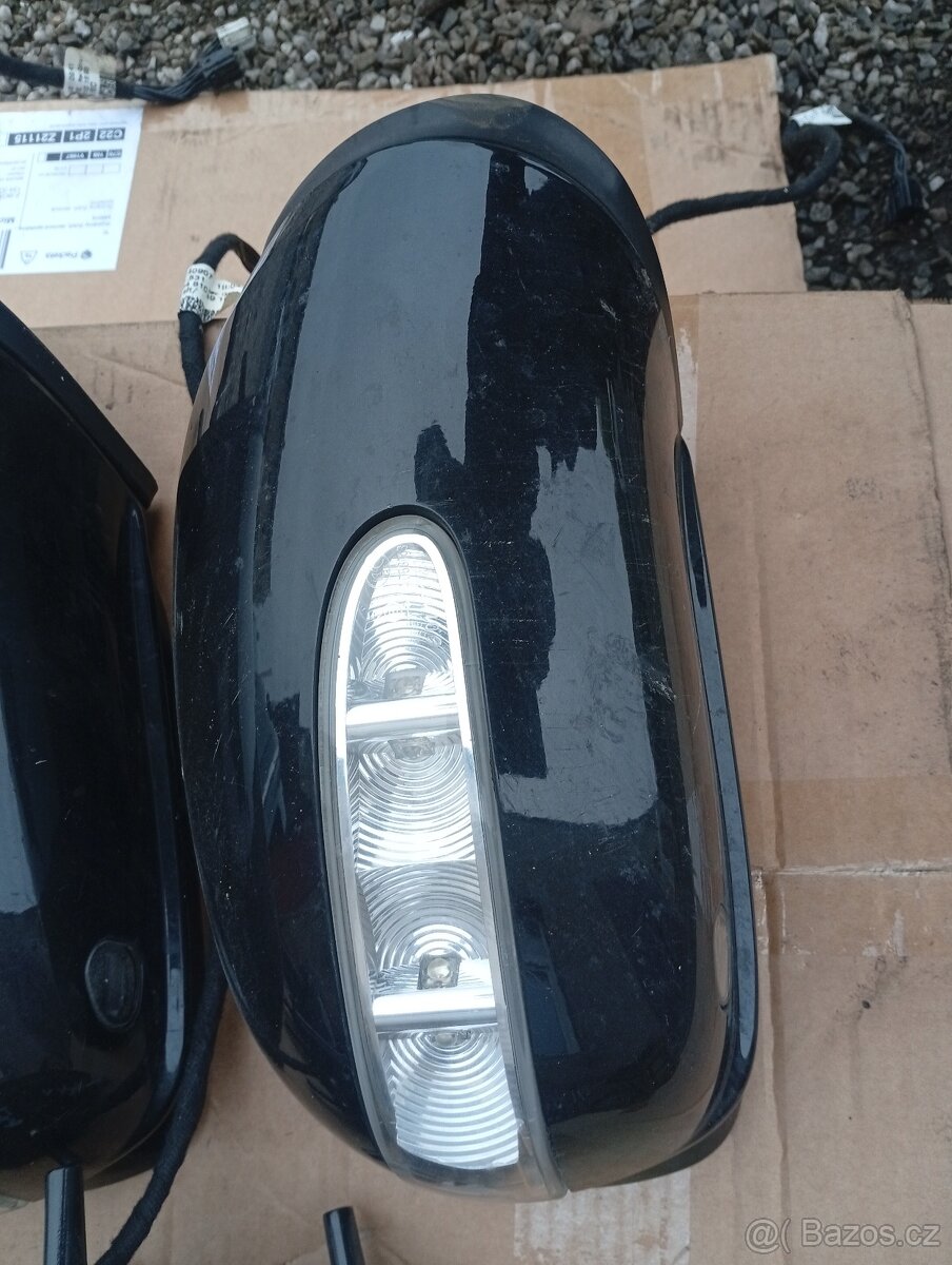 MERCEDES BENZ ML W164, GL X 164 ZRCÁTKO PRAVÉ I LEVÉ ČERNÉ P - 7