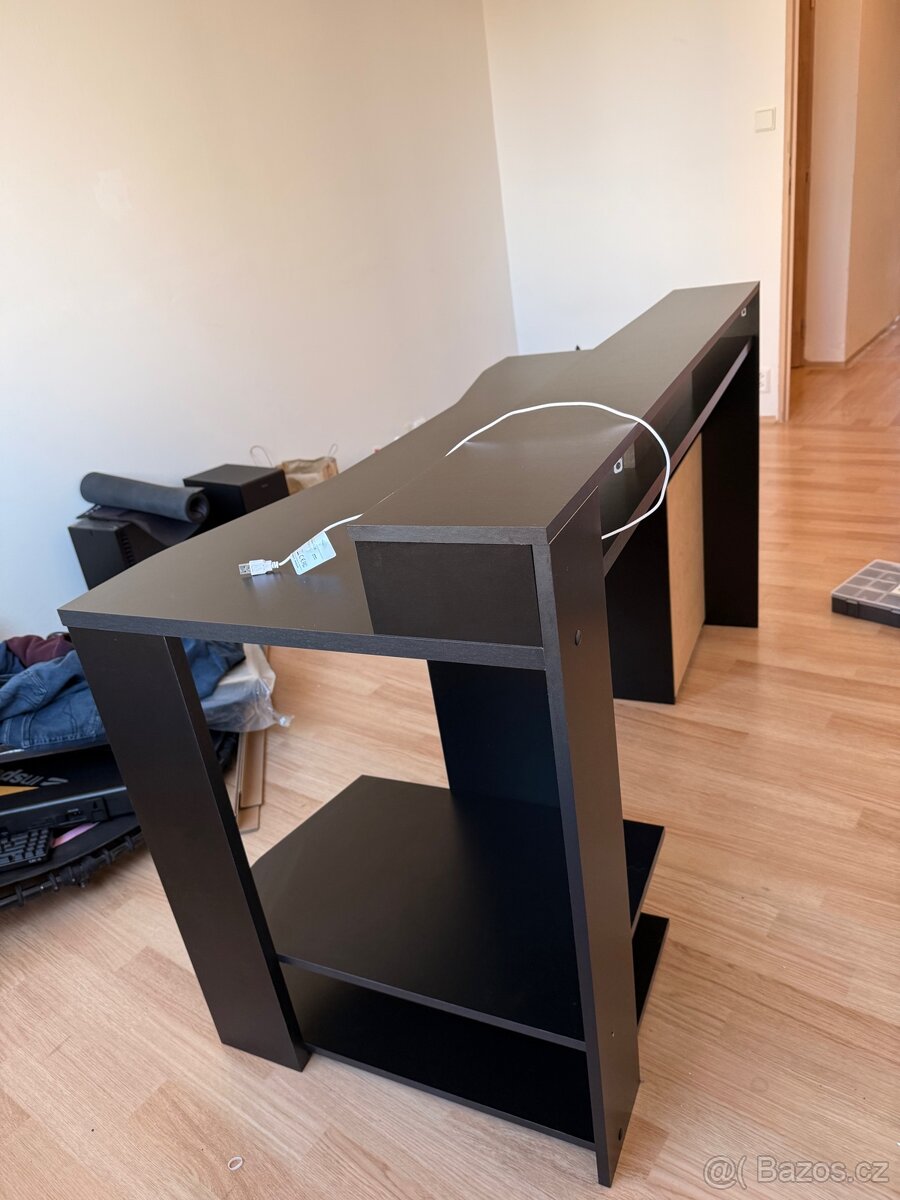 počítačový stůl s led osvětlením - 7