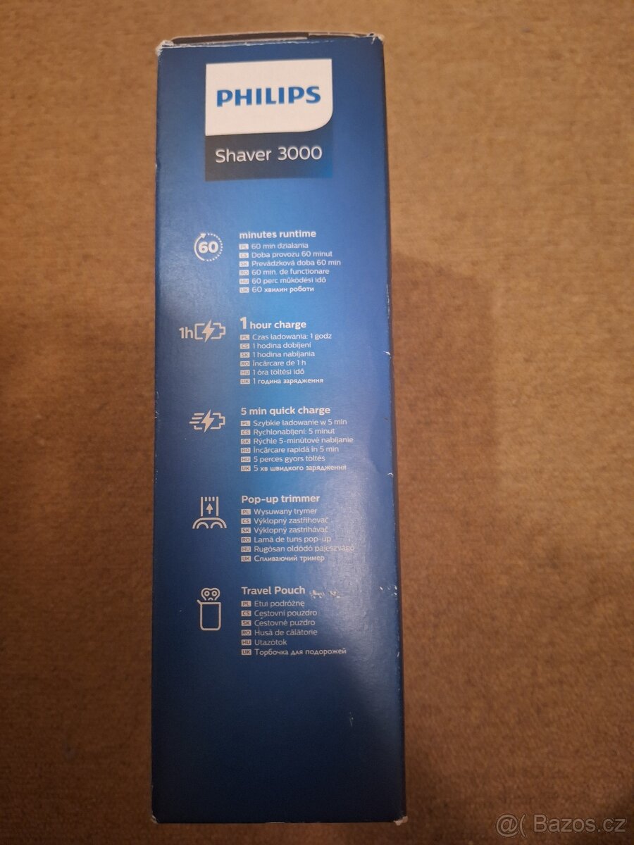 Pánský holící strojek zn. PHILIPS S3233/52 Series 3000 - 7