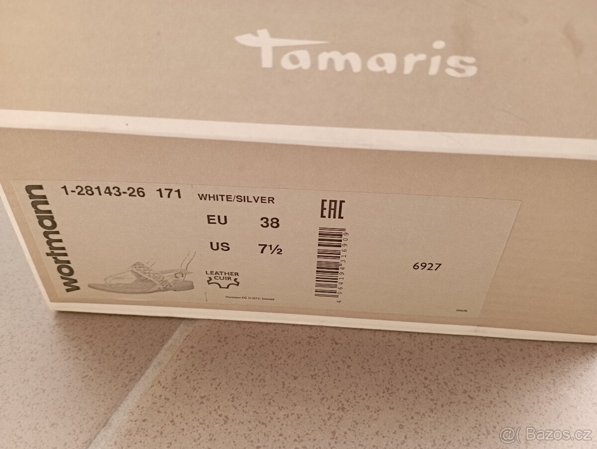 Dámské kožené sandály Tamaris - 7