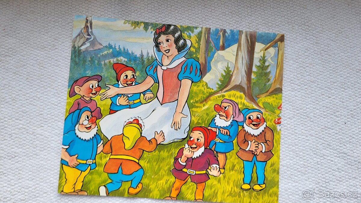 Dřevěné kostky – Sněhurka – 20 ks - 7