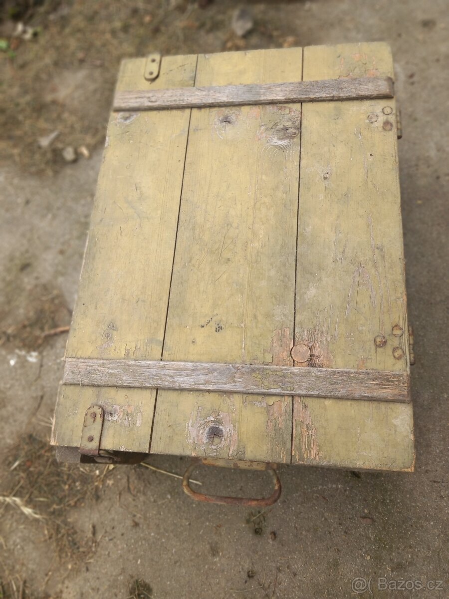 vojenská dřevěná bedna - 7