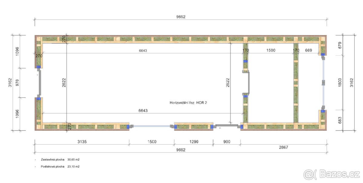 Nevyužitá konstrukce mini-domku - chata - dům - 7