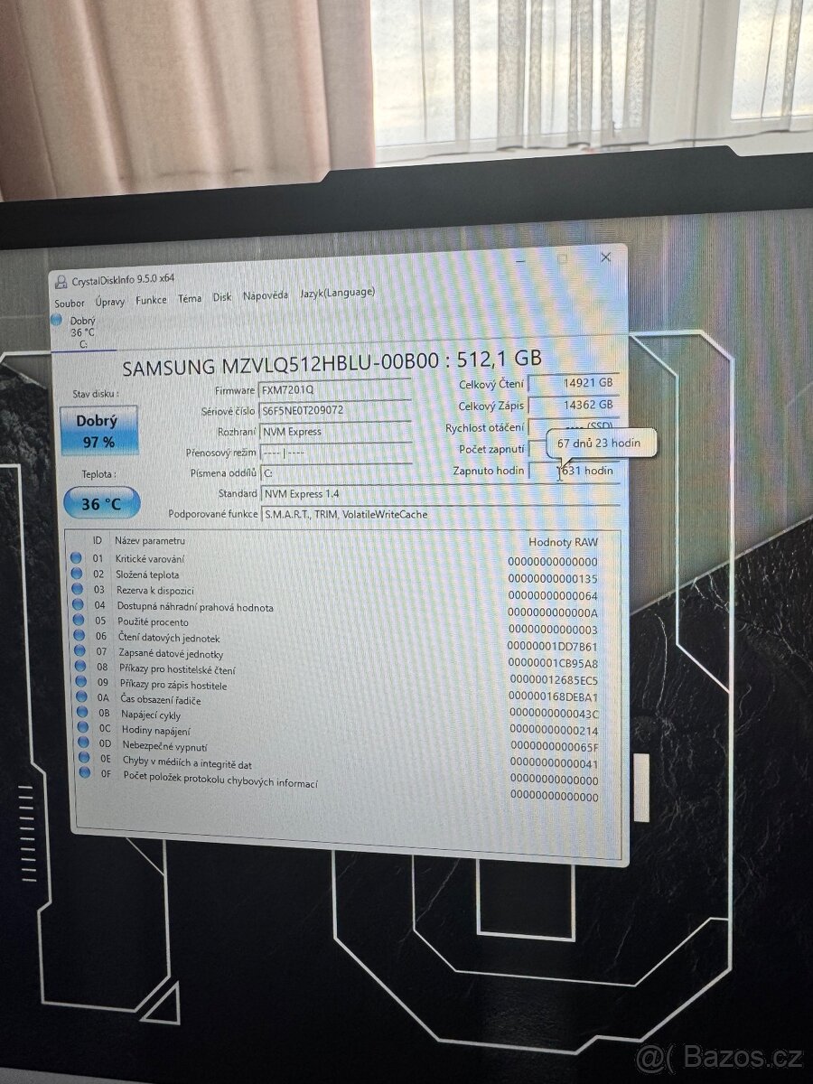 Velký herní notebook Asus TUF Gaming - 7