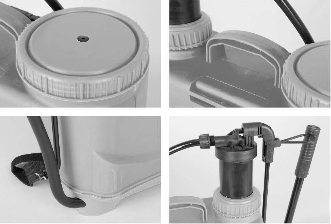 Ruční zádový postřikovač 16litrů - nový, nepoužitý, záruka - 7