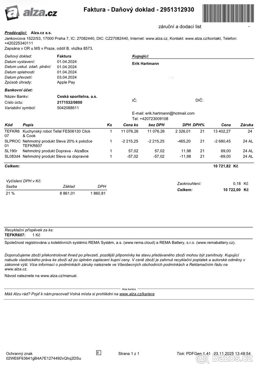 Tefal FE506130 Click & Cook Rozbalený Záruka - 7