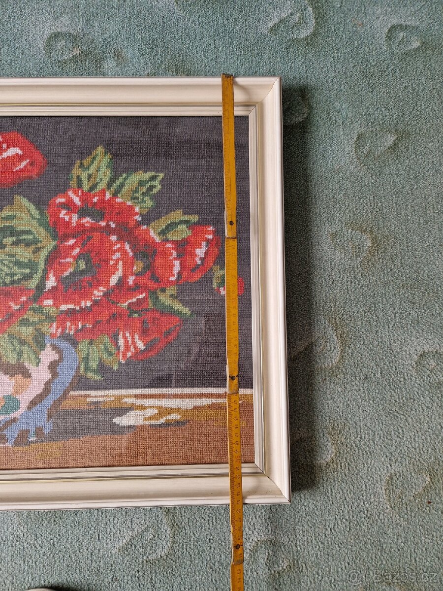 Staré ručně vyšívané obrazy - 7