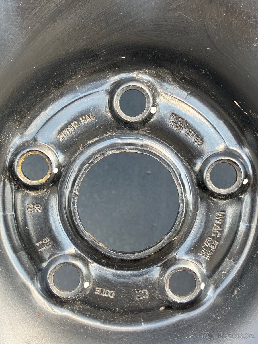 215/65 R17 5x112| Originální sada plechových disků - 7