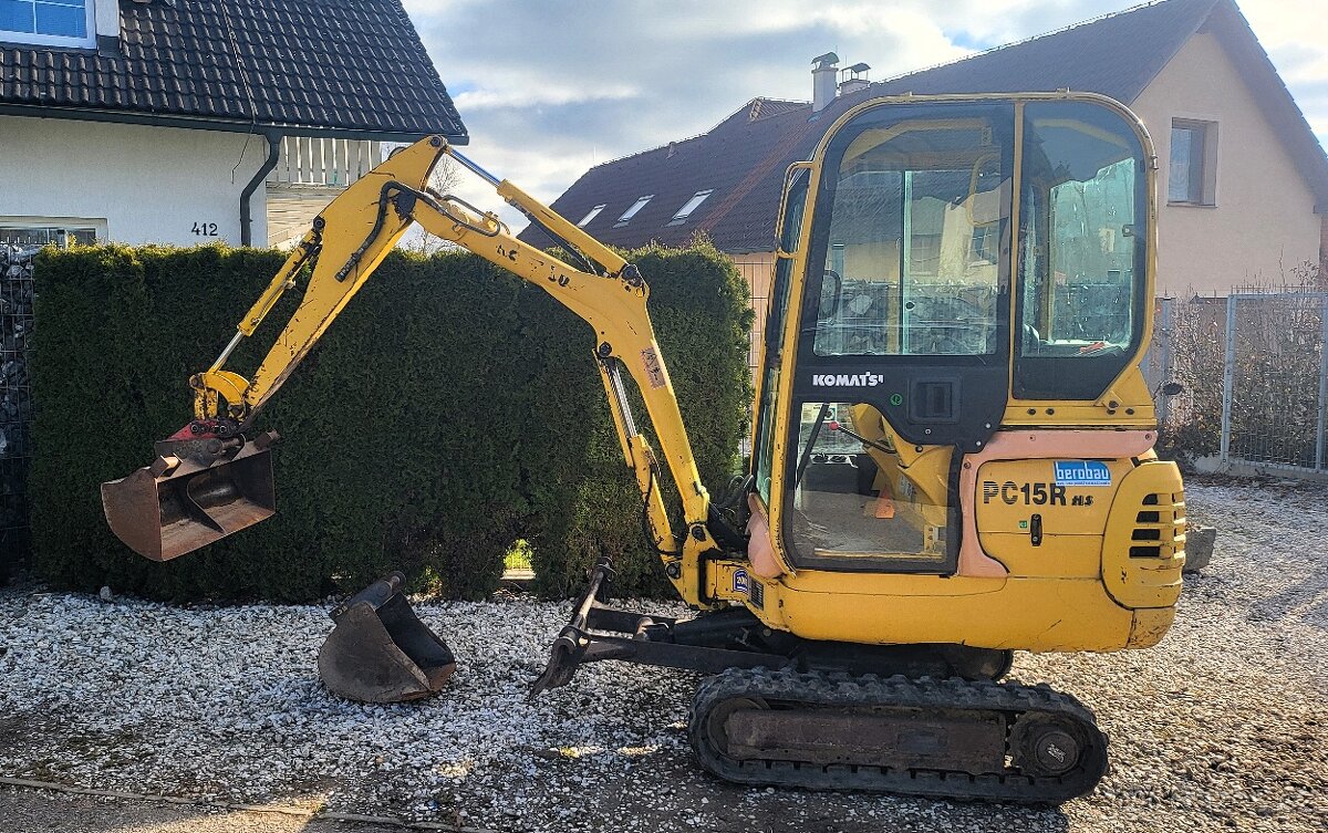 Minibagr Komatsu, rozšiřovací, rychloupínák, 2 lžíce, atd. - 7