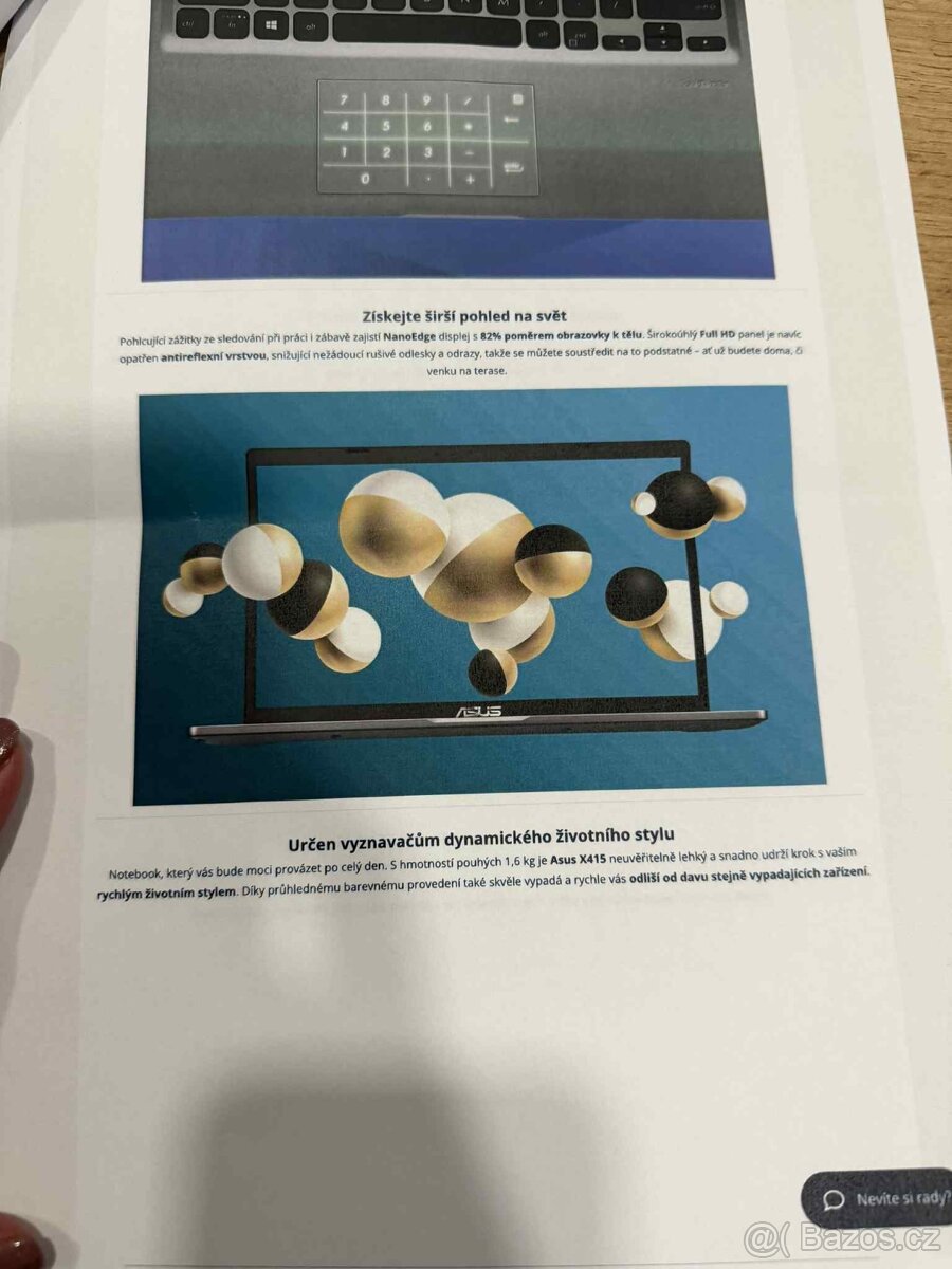 NTb Asus X415 i7, 14" - 7