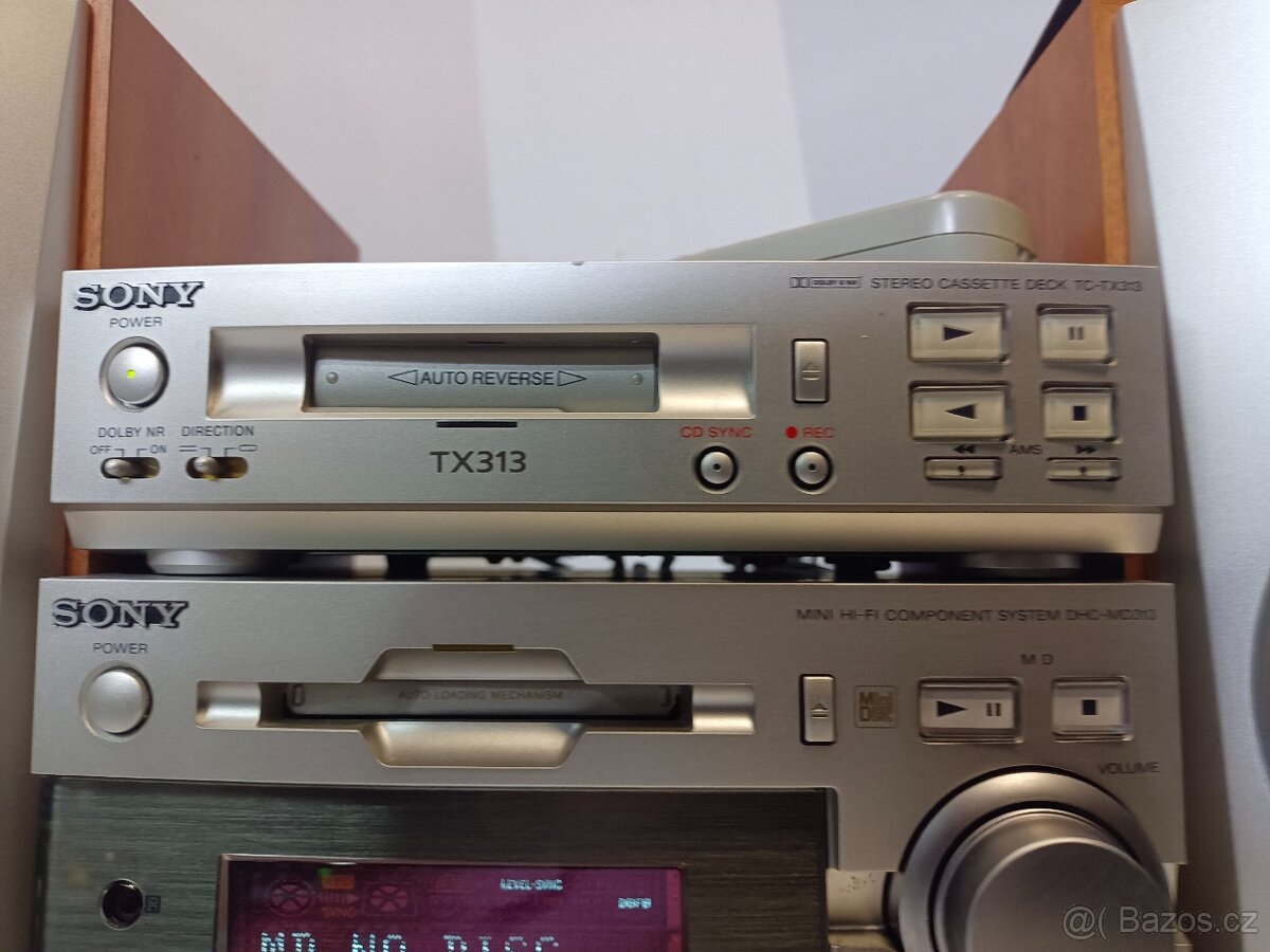 SONY věž TX-313 + MD313 dva díly, Minidisc,CDrádio,tape deck - 7
